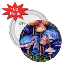 Retro Mushroom 2 25  Buttons (100 Pack)  by GardenOfOphir