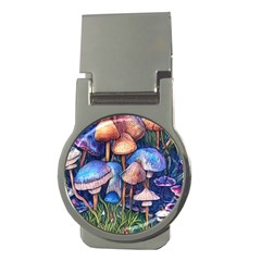 Retro Mushroom Money Clips (round)  by GardenOfOphir