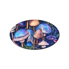 Retro Mushroom Sticker Oval (10 Pack) by GardenOfOphir