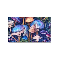 Retro Mushroom Sticker Rectangular (100 Pack) by GardenOfOphir