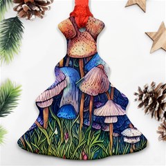 Retro Mushroom Christmas Tree Ornament (two Sides) by GardenOfOphir