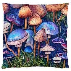 Retro Mushroom Standard Premium Plush Fleece Cushion Case (two Sides) by GardenOfOphir