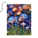 Retro Mushroom Drawstring Pouch (4XL) Back