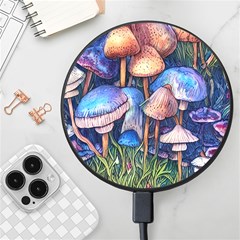 Retro Mushroom Wireless Fast Charger(black) by GardenOfOphir