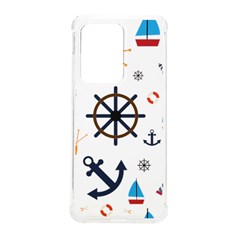 Marine Nautical Seamless Lifebuoy Anchor Pattern Samsung Galaxy S20 Ultra 6 9 Inch Tpu Uv Case