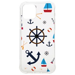 Marine Nautical Seamless Lifebuoy Anchor Pattern Iphone 12/12 Pro Tpu Uv Print Case by Jancukart