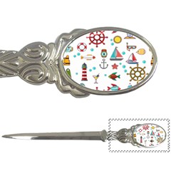 Marine Nautical Seamless Pattern Art Letter Opener