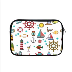 Marine Nautical Seamless Pattern Art Apple Macbook Pro 15  Zipper Case