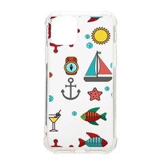 Marine Nautical Seamless Pattern Art Iphone 11 Pro 5 8 Inch Tpu Uv Print Case