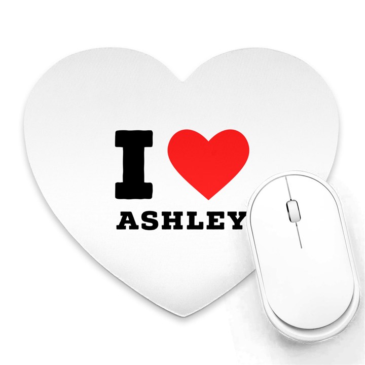 I love ashley Heart Mousepad