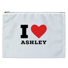 I Love Ashley Cosmetic Bag (xxl) by ilovewhateva