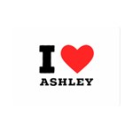 I love ashley One Side Premium Plush Fleece Blanket (Mini) 35 x27  Blanket Front