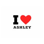 I love ashley One Side Premium Plush Fleece Blanket (Extra Small) 40 x30  Blanket Front