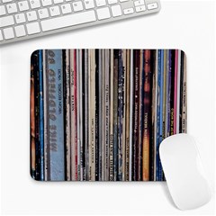 Vintage Vinyl Records Collection Large Mousepad by Jancukart