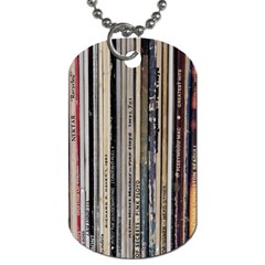 Vintage Vinyl Records Collection Dog Tag (one Side)