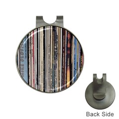 Vintage Vinyl Records Collection Hat Clips With Golf Markers by Jancukart