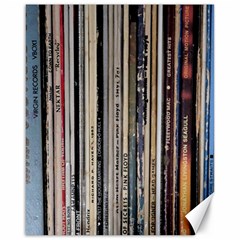 Vintage Vinyl Records Collection Canvas 16  X 20 