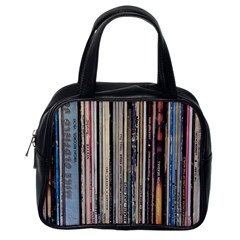 Vintage Vinyl Records Collection Classic Handbag (one Side) by Jancukart