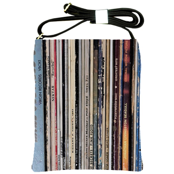 Vintage Vinyl Records Collection Shoulder Sling Bag