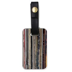 Vintage Vinyl Records Collection Luggage Tag (one Side)