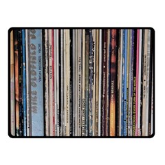 Vintage Vinyl Records Collection Fleece Blanket (small) by Jancukart