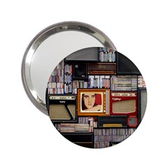 Vinyl Music Retro Studio Room 2 25  Handbag Mirrors by Jancukart