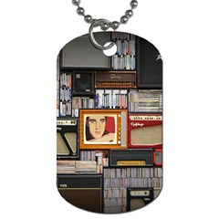 Vinyl Music Retro Studio Room Dog Tag (one Side)