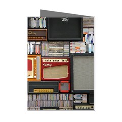 Vinyl Music Retro Studio Room Mini Greeting Cards (pkg Of 8)