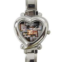 Vinyl Music Retro Studio Room Heart Italian Charm Watch by Jancukart