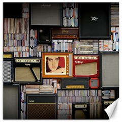 Vinyl Music Retro Studio Room Canvas 12  X 12 