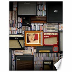 Vinyl Music Retro Studio Room Canvas 12  X 16 