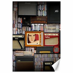 Vinyl Music Retro Studio Room Canvas 12  X 18 