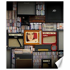 Vinyl Music Retro Studio Room Canvas 20  X 24 