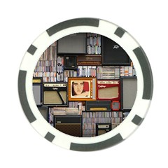 Vinyl Music Retro Studio Room Poker Chip Card Guard