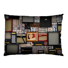 Vinyl Music Retro Studio Room Pillow Case by Jancukart