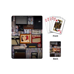 Vinyl Music Retro Studio Room Playing Cards Single Design (mini)