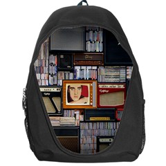 Vinyl Music Retro Studio Room Backpack Bag by Jancukart