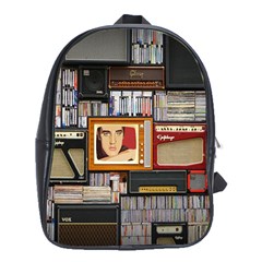 Vinyl Music Retro Studio Room School Bag (xl) by Jancukart