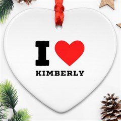 I Love Kimberly Ornament (heart) by ilovewhateva