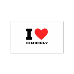 I Love Kimberly Sticker (rectangular) by ilovewhateva