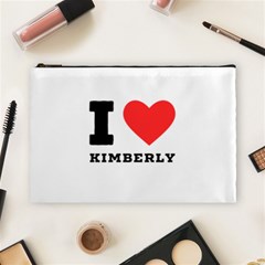 I Love Kimberly Cosmetic Bag (large) by ilovewhateva