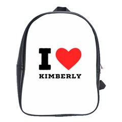 I Love Kimberly School Bag (large) by ilovewhateva