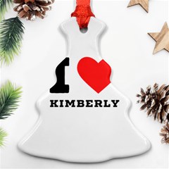 I Love Kimberly Christmas Tree Ornament (two Sides) by ilovewhateva