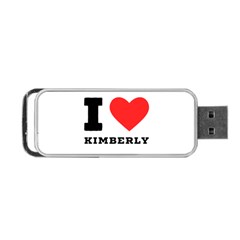 I Love Kimberly Portable Usb Flash (two Sides) by ilovewhateva