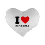 I love kimberly Standard 16  Premium Flano Heart Shape Cushions Front