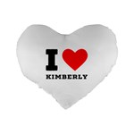 I love kimberly Standard 16  Premium Flano Heart Shape Cushions Back