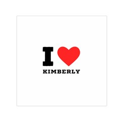 I Love Kimberly Square Satin Scarf (30  X 30 ) by ilovewhateva