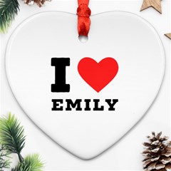 I Love Emily Ornament (heart) by ilovewhateva