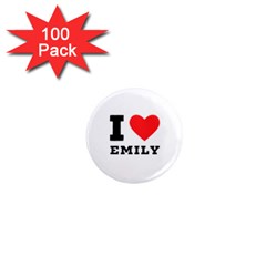 I Love Emily 1  Mini Magnets (100 Pack)  by ilovewhateva