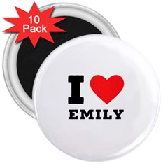 I Love Emily 3  Magnets (10 Pack)  by ilovewhateva